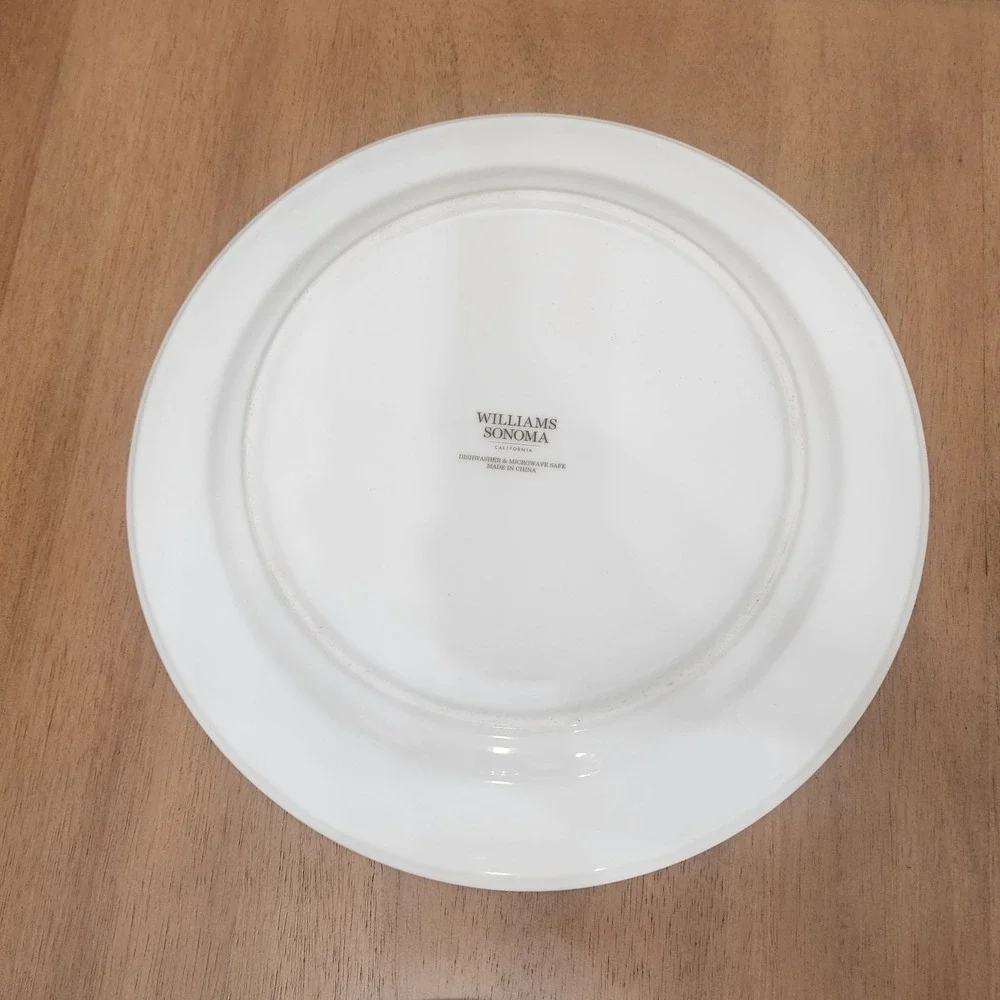 2-Williams Sonoma Plymouth Turkey Dinner Plate 10 1/2